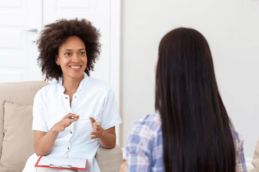Therapist providing Online Anxiety Therapy to high-achieving woman professional in Austin, Texas - Amority Health