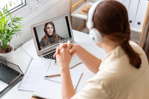 High-achieving person setting boundaries and practicing self-compassion in therapy context